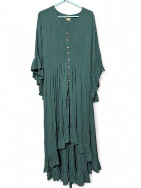 free people green linen dress Tan Lines Stretch Linen Sweetheart Neck Jersey Mini Sundress by free-est at Free People in Green, Size: S